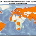 Map of Operation Trojan Shield